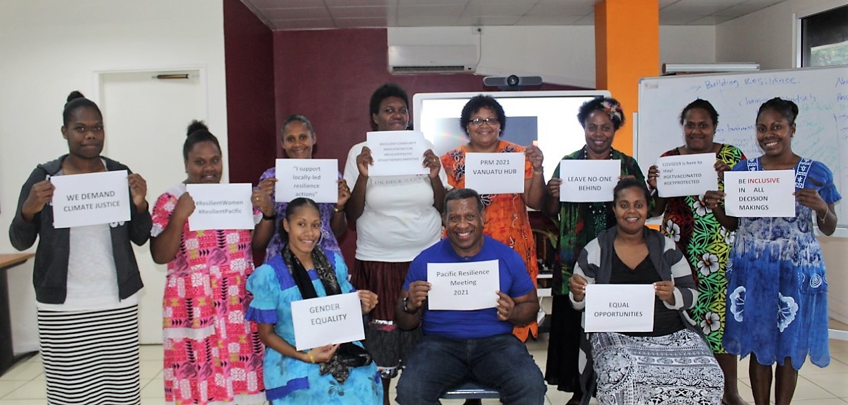 Participants from the 2021 PRM Hub in Vanuatu